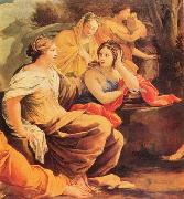 Simon Vouet Detail of Apollo and the Muses oil painting on canvas
